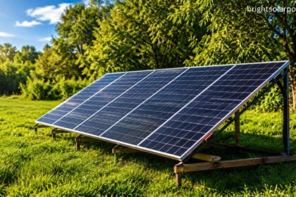 10 watt solar panel installed outdoors for reliable, low-power renewable energy generation in residential and garden applications.