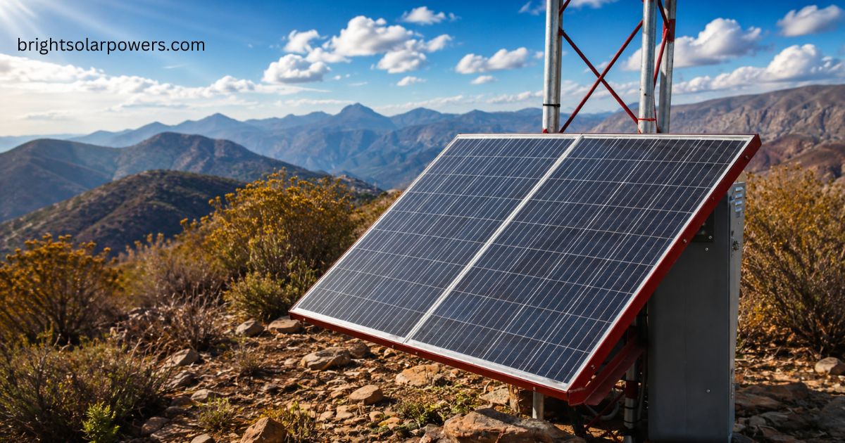 Luminous solar inverter connected to solar panels in a remote location, delivering reliable renewable energy and efficient power backup.