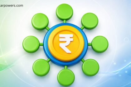 KUSUM Scheme illustration showing solar energy subsidy and financial support for farmers in India.