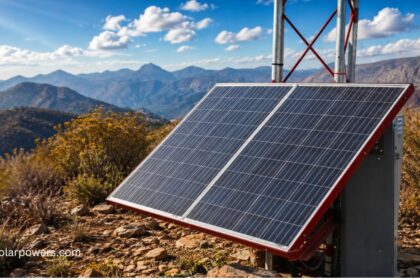 Luminous solar inverter connected to solar panels in a remote location, delivering reliable renewable energy and efficient power backup.