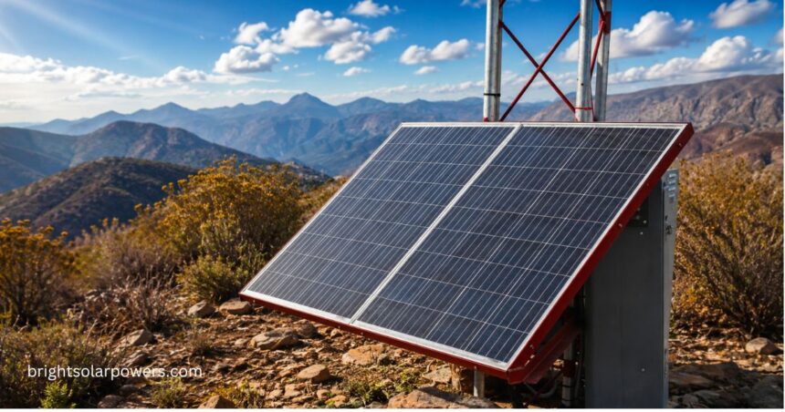 Luminous solar inverter connected to solar panels in a remote location, delivering reliable renewable energy and efficient power backup.