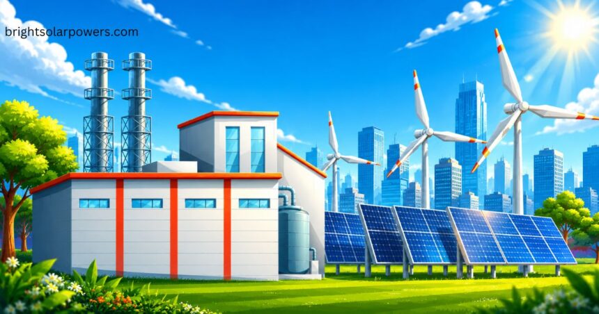 On-grid solar system with solar panels connected to the utility grid, delivering efficient renewable energy for homes and businesses.