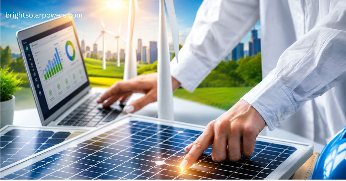 PV application monitoring solar panel performance with smart analytics for efficient photovoltaic energy generation and renewable power management.