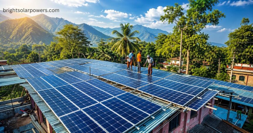 Solar energy companies in India installing rooftop solar panels for clean and sustainable power.