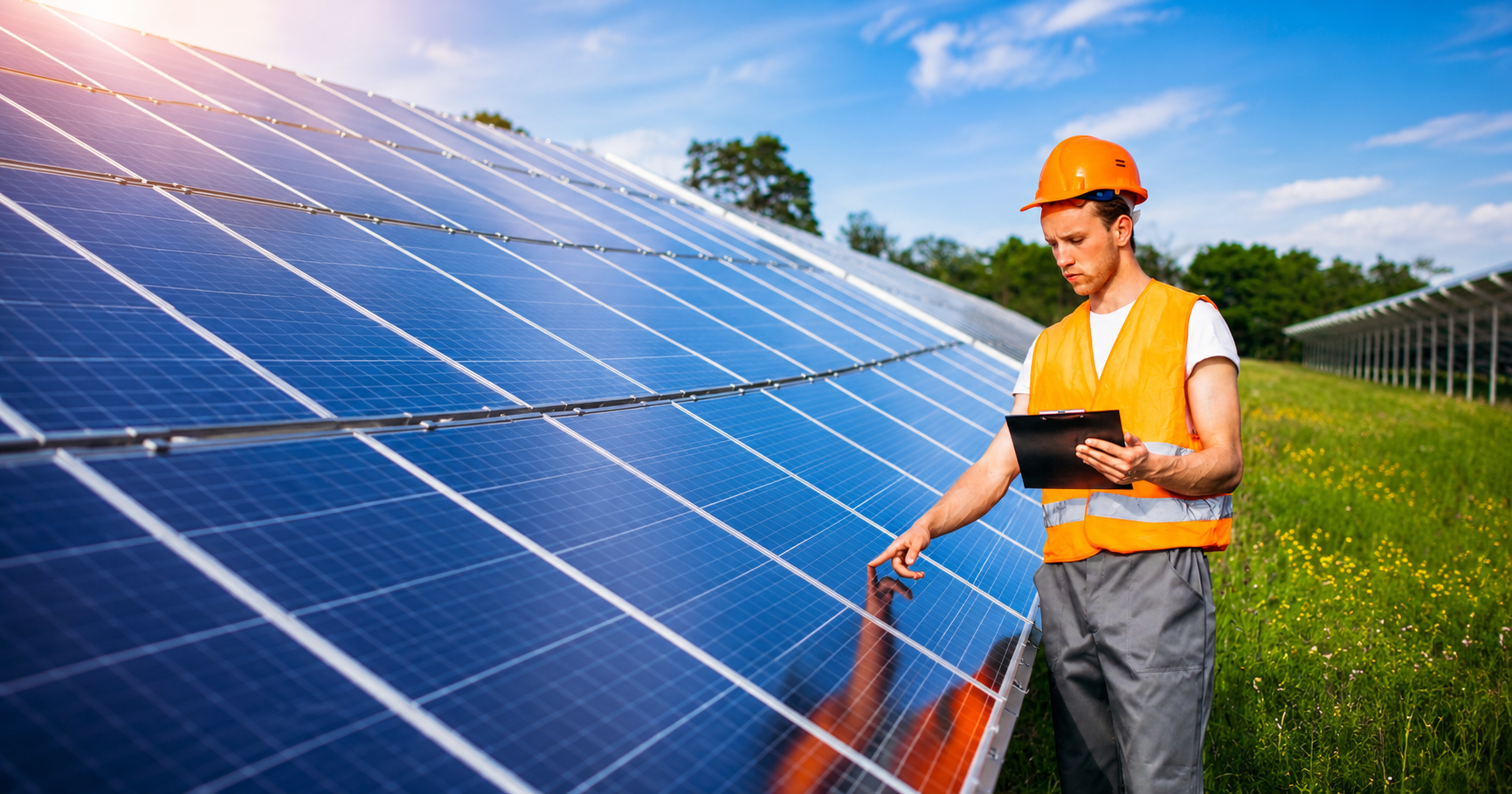 Solar motor pump system powered by solar panels for efficient agricultural water pumping and renewable energy use.