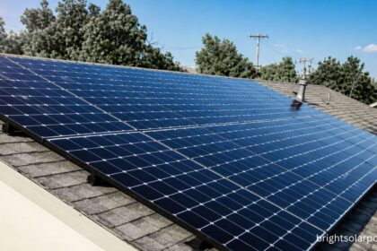 Rooftop solar panel system installed on residential home showing complete solar panel installation cost setup