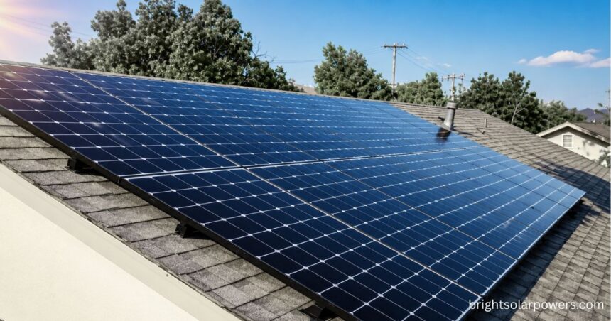 Rooftop solar panel system installed on residential home showing complete solar panel installation cost setup