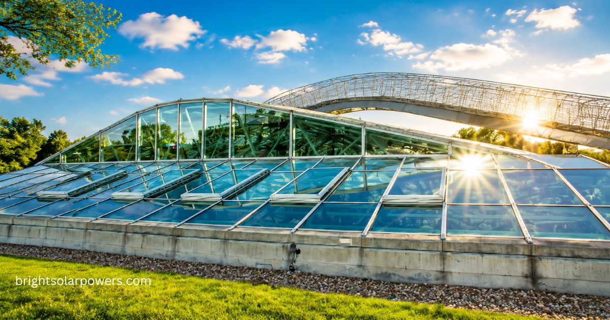 Solarium green energy IPO GMP glass solar structure demonstrating modern solar energy innovation and clean power technology