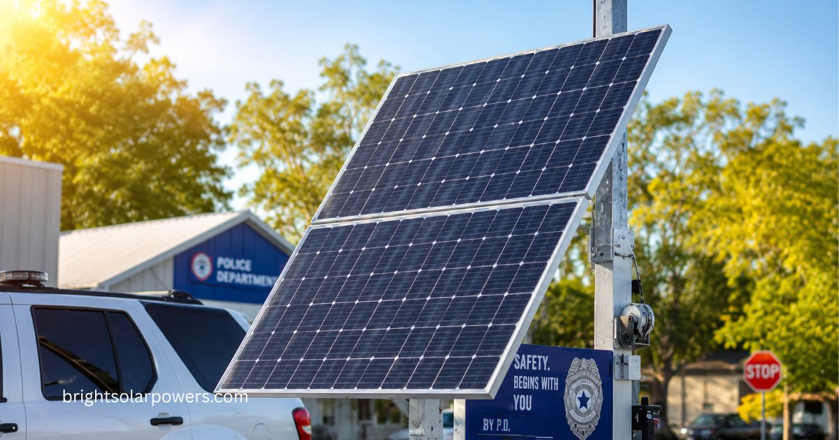 200 watt solar panel installed for reliable outdoor renewable energy generation.