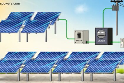 3kW solar panel unit generation system with solar panels, inverter, and electric meter for clean renewable energy.