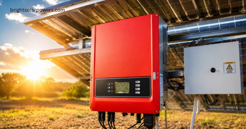 Best solar inverter in India installed with rooftop solar panels for efficient power conversion.