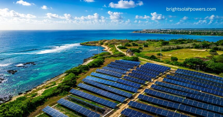 Khavda Solar Park with large-scale solar panels generating clean renewable energy.