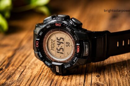 Seiko solar watch with digital display powered by solar energy for reliable everyday use.