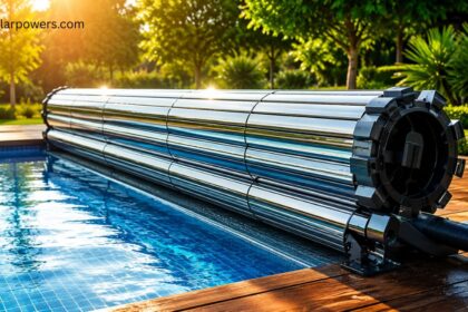 Solar water heater installation providing efficient and eco-friendly hot water solution.