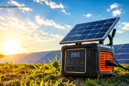 Tata solar inverter with portable solar panel for reliable clean energy backup.