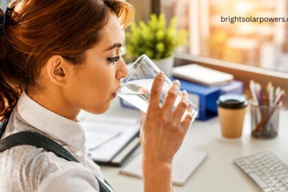 Person drinking clean water to check drinking water TDS for safe and healthy hydration.