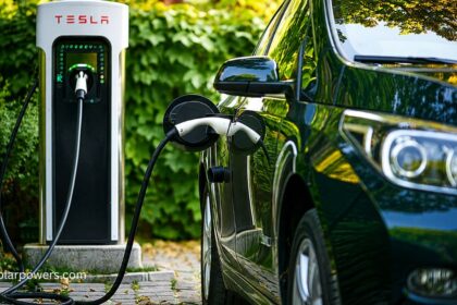 EV charging station with electric vehicle, highlighting EV charging stations cost.