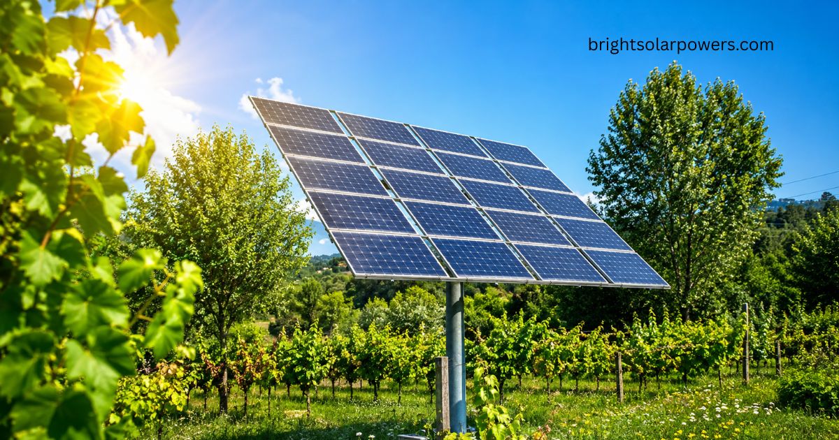Indian solar year represented by a solar panel generating energy under bright sunlight.