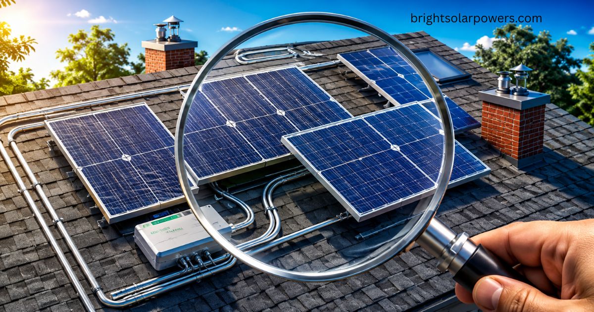 Solar constant dimensions illustrated with rooftop solar panels.