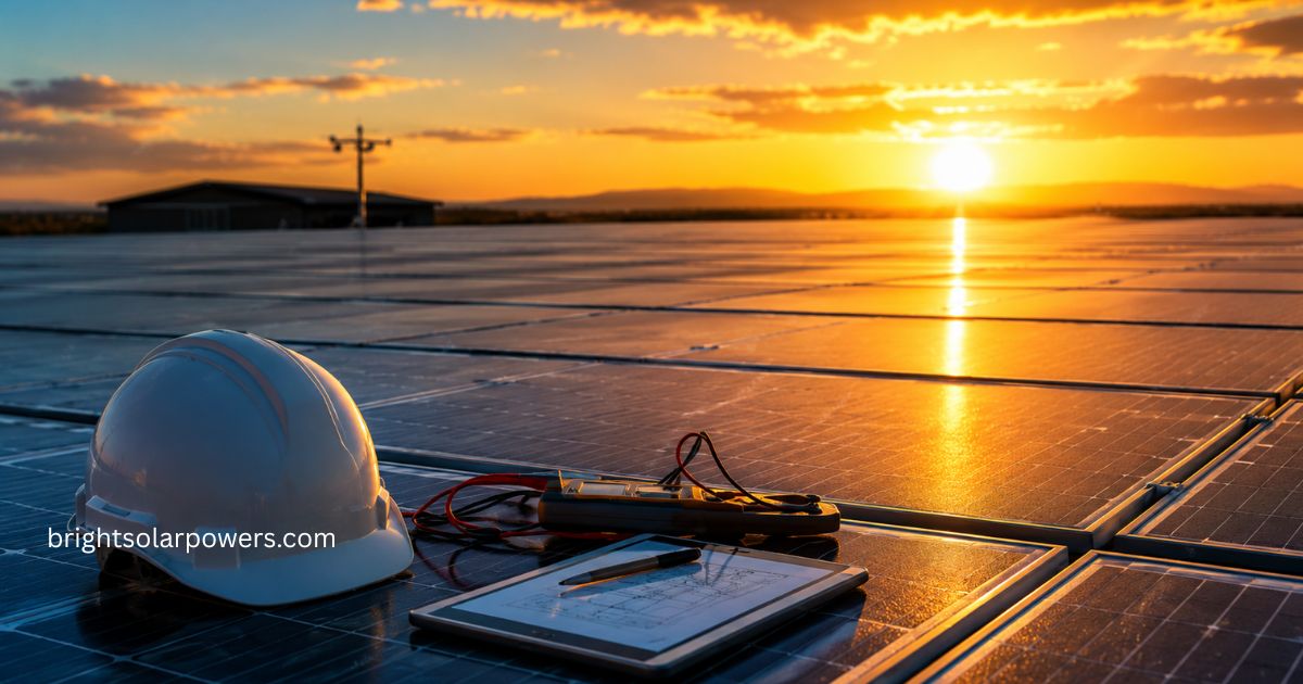 Solar insolation measured across solar panels during peak sunlight for maximum energy generation.