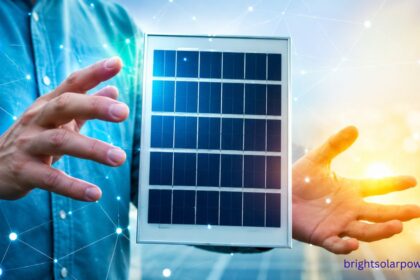 Solar light with battery for home and solar panel energy system.