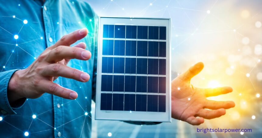 Solar light with battery for home and solar panel energy system.