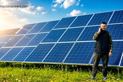 Solar panels near me at a large solar energy installation.