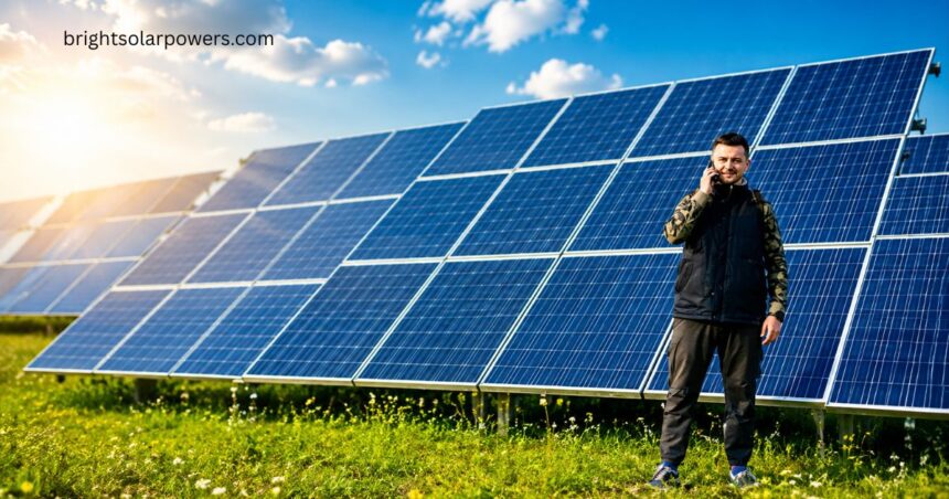 Solar panels near me at a large solar energy installation.