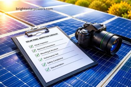 Solar rooftop price list with solar panel inspection.