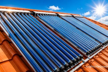 Solar water heater 100 LTR price with rooftop solar heating tubes.