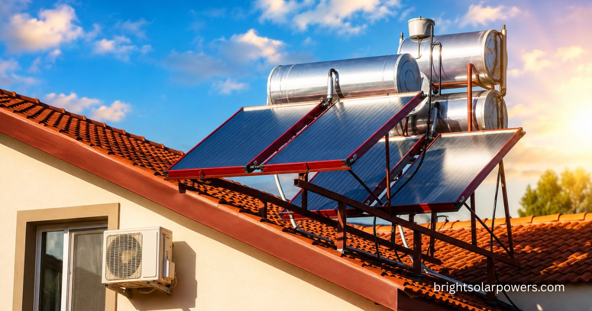 Solar water heater 100 LTR price with rooftop solar heating system.