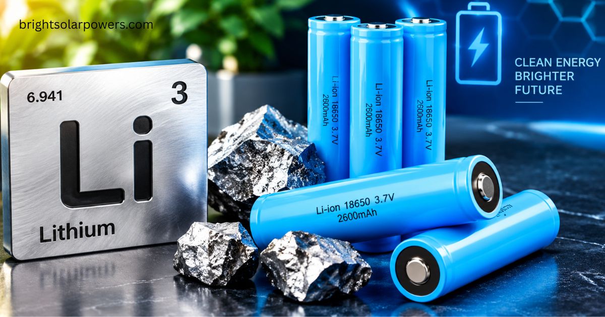 Lithium inverter battery with lithium-ion cells for energy storage.