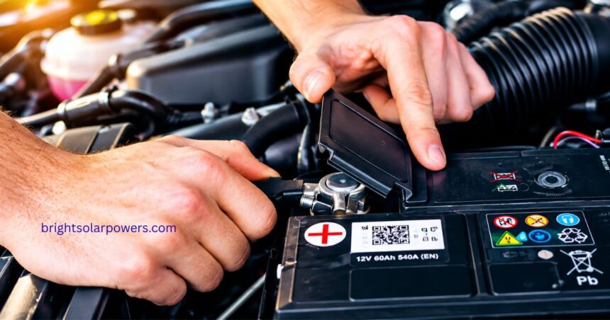 Lithium ion battery for inverter installation and maintenance.