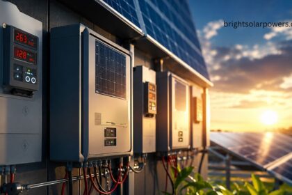 MPPT solar inverter installed in a solar power system, optimizing energy conversion and maximizing solar panel efficiency.