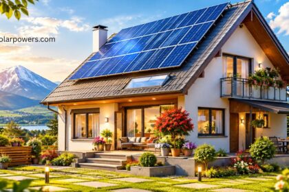 PM Surya Ghar Yojana CG solar panels installed on a residential home.