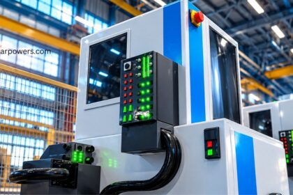 Pure power inverter in a modern industrial facility.