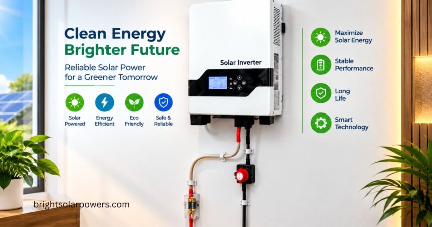 Solar hybrid inverter for efficient and reliable solar power energy management.