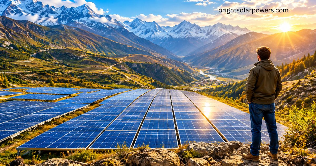 Solar panel price in Rajasthan with a large solar power plant.