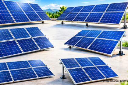 Solar panel size comparison for different solar panel installations.