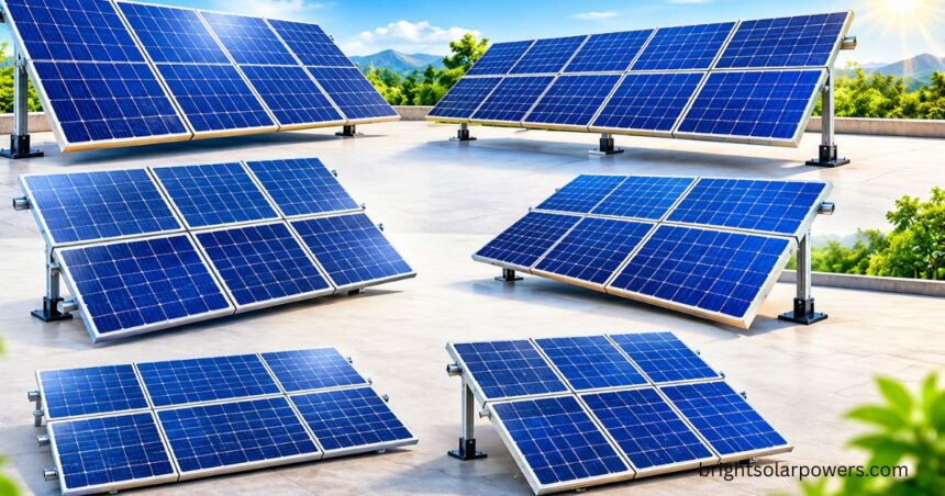 Solar panel size comparison for different solar panel installations.