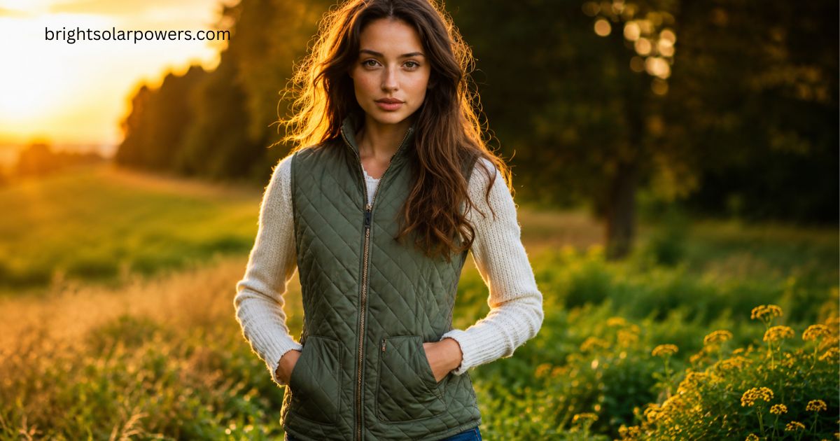 Stylish zippered cardigan for women with quilted design and pockets.