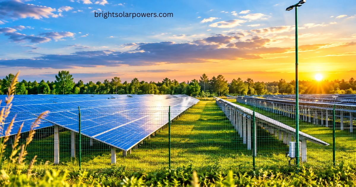Solar module mounting structure for large solar panels.